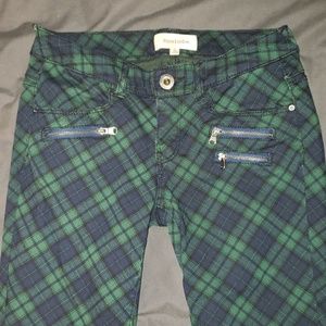 Plaid Skinny Jeans